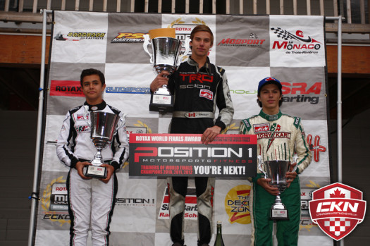 Rotax Junior Championship Podium (Photo by: Cody Schindel/CKN)