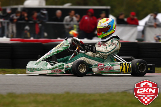 Summit GP pilot Anthony Tolfa had a strong run in Quebec and claimed third in the overall series championship  (Photo: Cody Schindel - CanadianKartingNews.com)