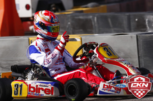 Ben Cooper won a thrilling Rotax DD2 Final (Photo by: Cody Schindel/CKN)