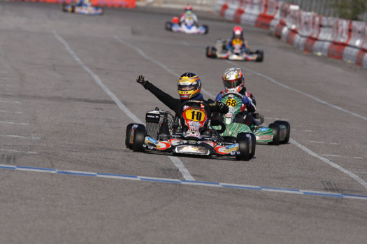Thomas Preining reigned supreme in the inaugural running of the Rotax Junior division at the SuperNationals, giving PSL/CRG the win in the hotly contested class (Photo credit: Cody Schindel/CanadianKartingNews.com)