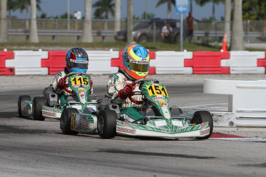Michael d'Orlando en route to victory last weekend with brother Nicholas in tow. (Photo by: Studio52)