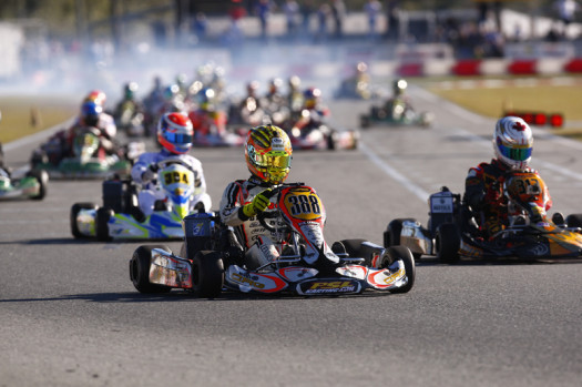 Factory CRG pilot Jordan Lennox posted a third place podium result on Sunday after an up and down weekend (Photo by: Cody Schindel/CanadianKartingNews.com)