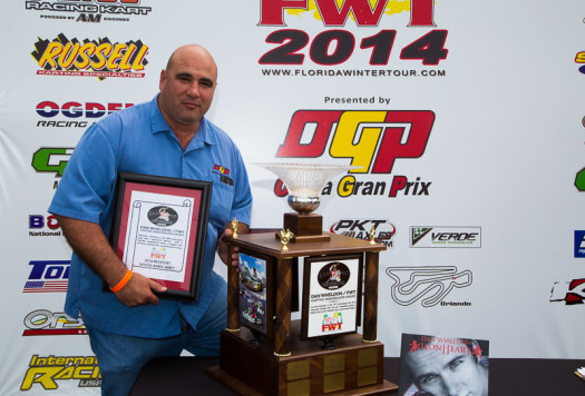 Jorge Arellano received the Dan Wheldon / FET Karting Ambassador Award (Photo by: Ken Johnson - Studio52)